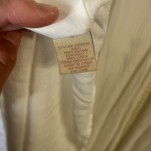 Anthropology | Champagne & Strawberry embroidered maxi dress | size medium - Picture 9 of 13